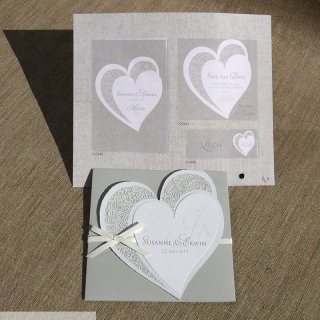 Romantic Heart 7 - 3 Tischkarte