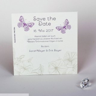 Schmetterlinge Violett 86-1 Save the Date