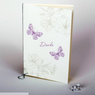 Schmetterlinge Violett 86-5 Danke